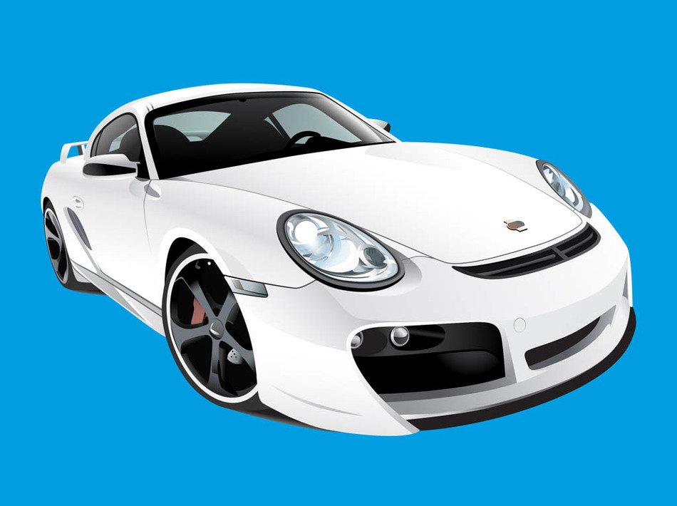 Porsche Clip Art drawing