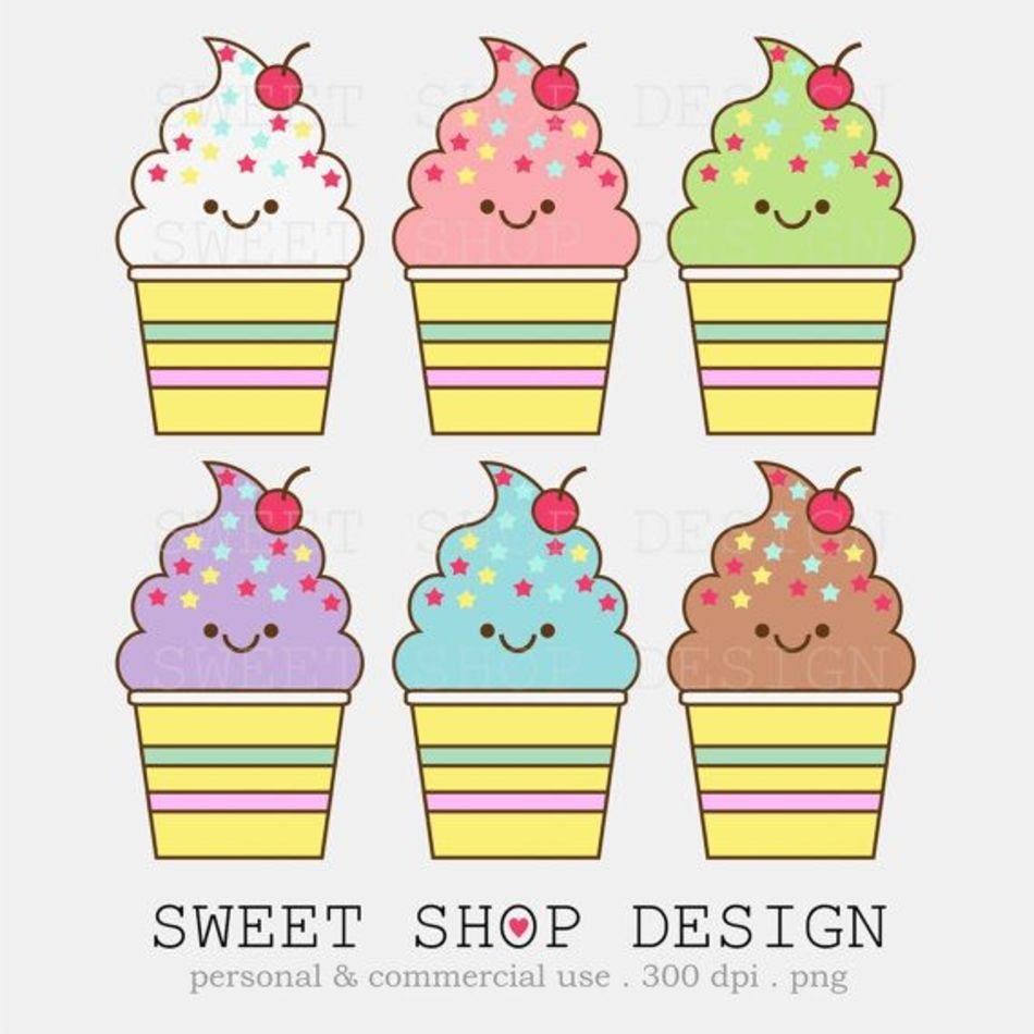 Cute Ice Cream Clip Art N6