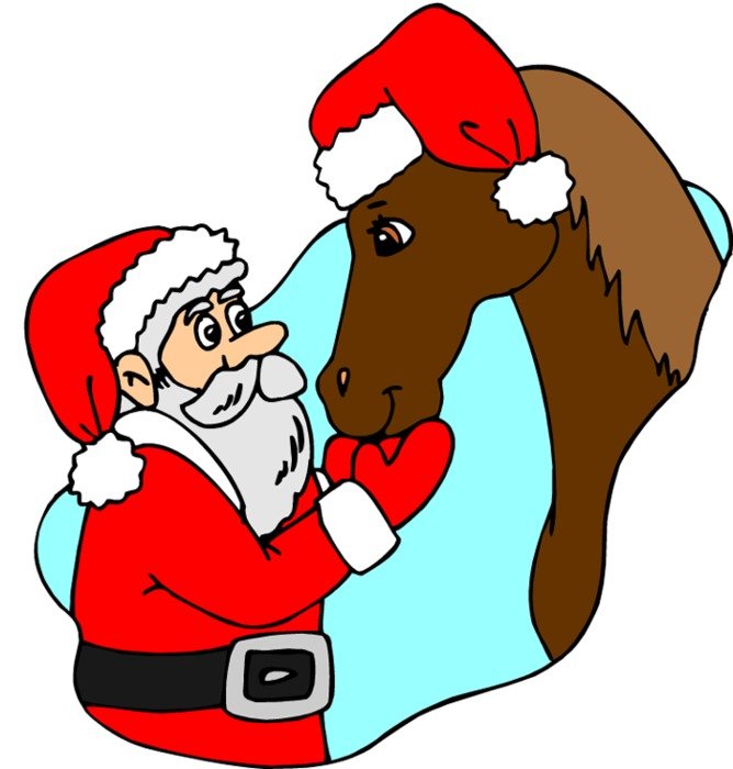 Christmas Horse Clip Art N2