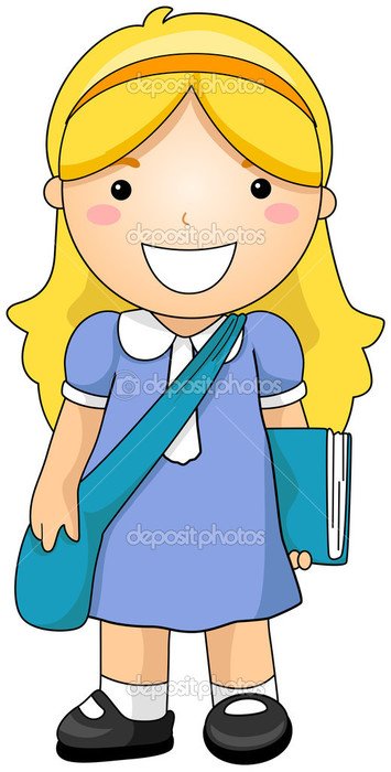 İllustration of Girl Student