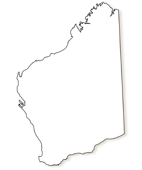 Australia Map Outline N4