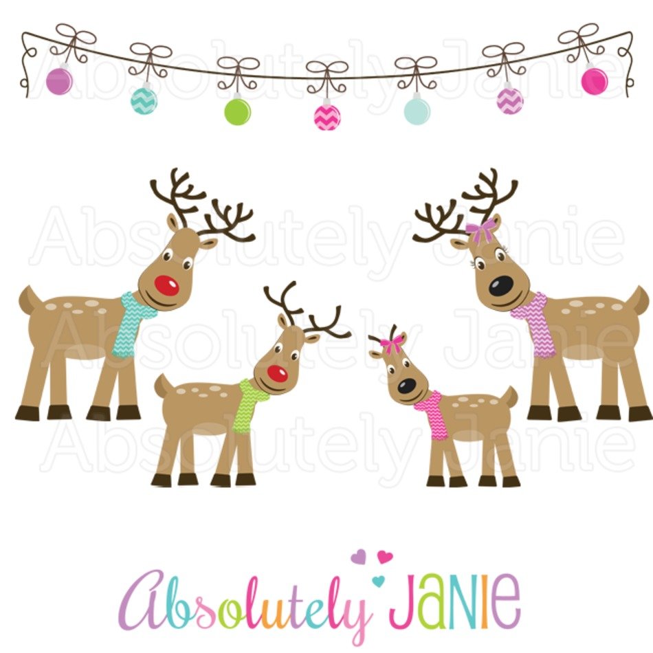 Christmas Reindeer Clip Art N38