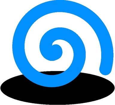 Turquoise Swirl Clip Art N4