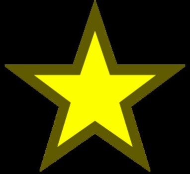 Gold Star Clip Art N105