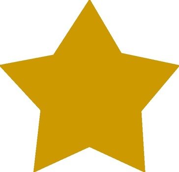 Gold Star Clip Art N107