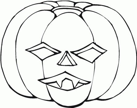 Pumpkin Coloring Pages Kids N2