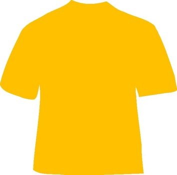 T Shirt Clip Art Gold N2