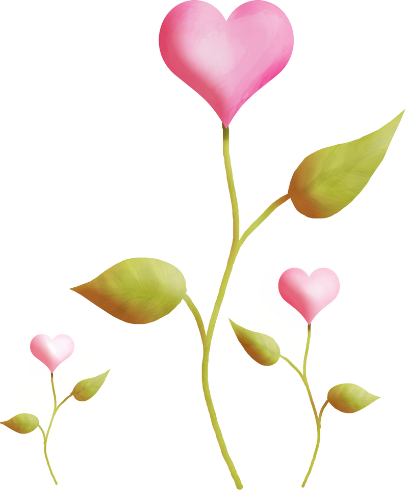 Cute pink flower drawing free image download