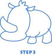 Easy To Draw Rhino Head