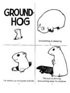 Ground hog Day Activities drawing