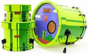 green mario drum set