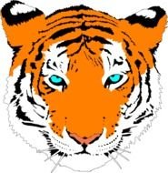 Tiger Face Clip Art N28