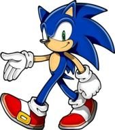 cartoon of Sonic hedgehog