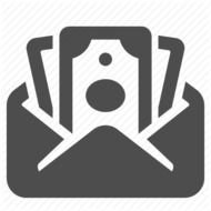 Dollar Bill Icon Black