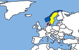 Scandinavia Maps Countries darwing