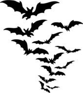 Halloween Bats Clip Art N26