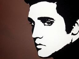 Paintings Of Elvis Presley face drawing