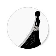 Bride And Groom Silhouette Clip Art N22