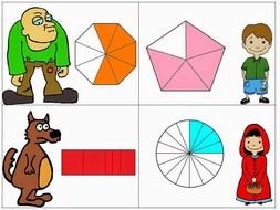Clipart of Equivalent Fractions