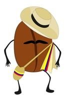 coffee bean as graphic illustration