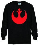 black longsleeve with a red sign
