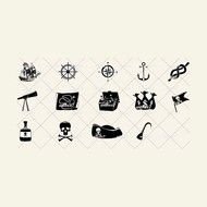 Pirate Map Clip Art N11