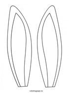 Easter Bunny Ears Coloring Pages N3