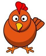 Share Chicken Roundcartoon drawing