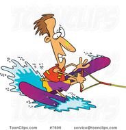 Cartoon Water Skiing N12