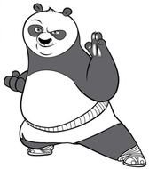 Kung Fu Panda Para Dibujar Colorear Imprimir Recortar Y Pegar