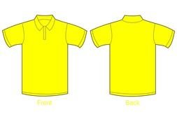 Yellow polo shirt clipart