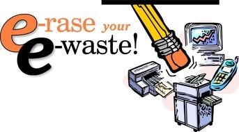 E Waste Logo drawing