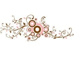 Brown Leaf Flourish Clipart Color Variationsjpg
