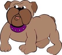 Bulldog Cartoon Clip Art N39