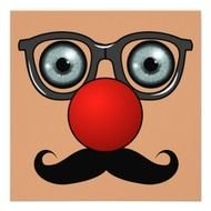 Mustache With Glasses And Nose