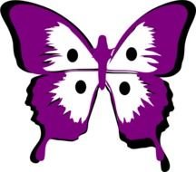 Purple Butterfly Clip Art N44