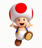 Clipart of Toad Mario character