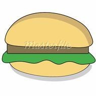 Cartoon Hamburger Clipart
