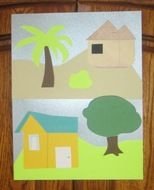 different landscapes as a graphic illustration