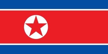 North Korea Flag drawing