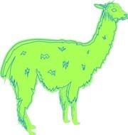 Llama Clip Art N18