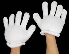 Cartoon Glove Hands drawing