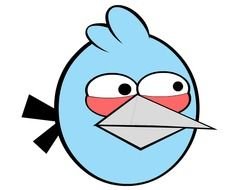 Blue Angry Bird N7