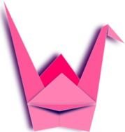 Paper Crane Clip Art N2