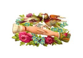 Antique Bird Clip Art drawing