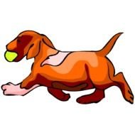 Running Dog Clip Art N33