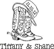 Cowboy Hat And Boots Drawing N3