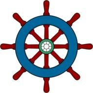 Pirate Ship Steering Wheel Clip Art N2