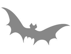 gray bat as a picture for clipart