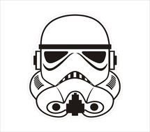 Star Wars Stormtrooper Helmet Clipart